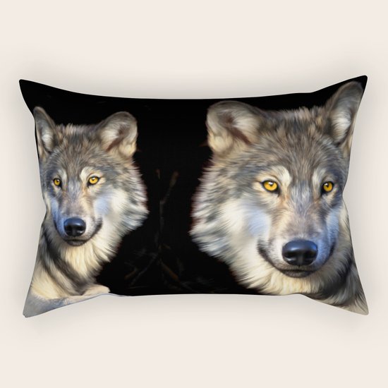 Wolf Rectangular Pillow