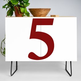 5 (BROWNISH & WHITE NUMBERS) Credenza