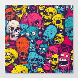 Funny Zombies Canvas Print