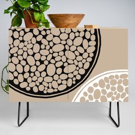 Organic 3 - Taupe, Black and White Credenza