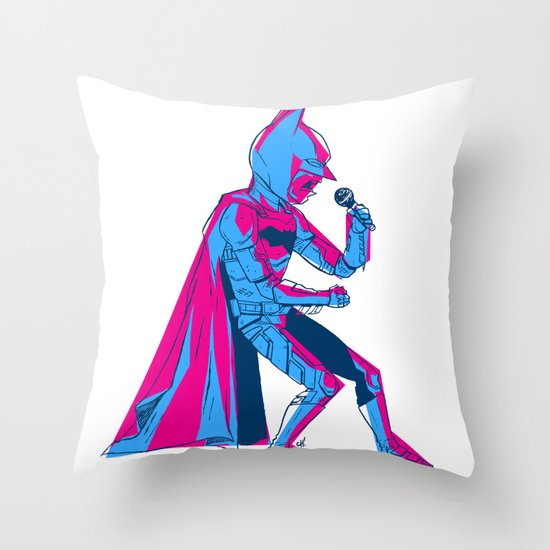 The Dark Knight Rocks Throw Pillow