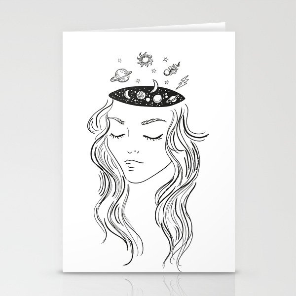 space head Stationery Cards