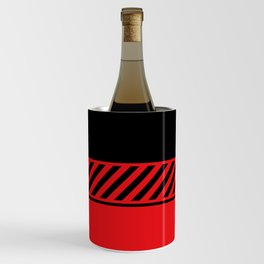 Black and Red Alert Wine Chiller