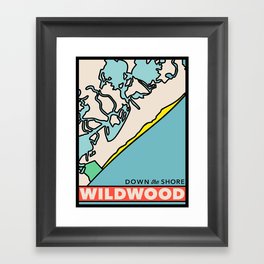 Down the Shore — Wildwood Framed Art Print