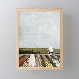 Tulip Ghost Framed Mini Art Print