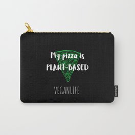 My Pizza Is Vegan and Plant Based Carry-All Pouch | Graphicdesign, Herbivore, Poweredbyplants, Livevegan, Govegan, Friendsnotfood, Vegancheese, Voiceless, Keepcalm, Veganpizza 