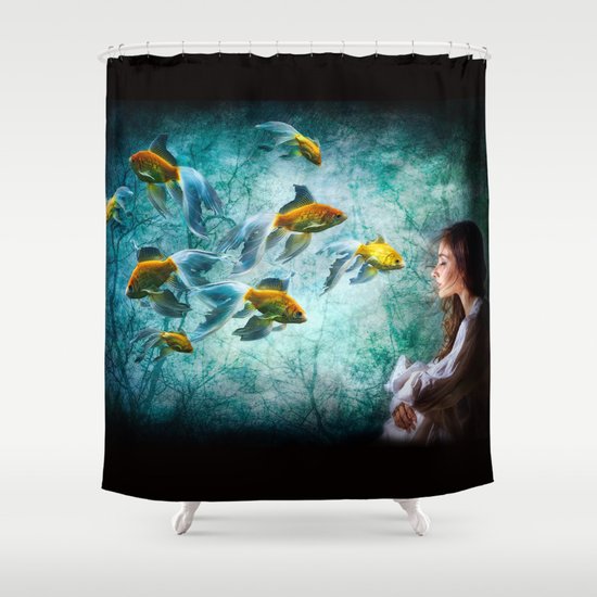 Ocean Deep Dreaming Shower Curtain