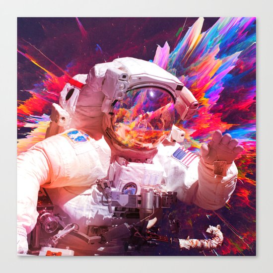 Astronaut (Abstract 30) Canvas Print