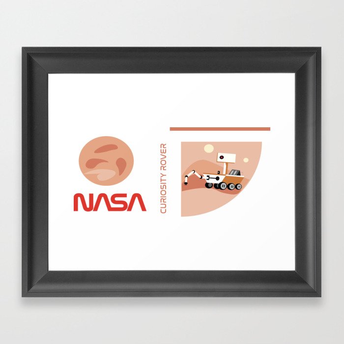 NASA 20x20 ROVER Framed Art Print