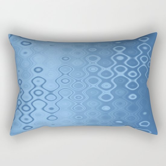 Lost in Dots (air & water blues) Rectangular Pillow