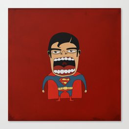 Screaming Superdude Canvas Print