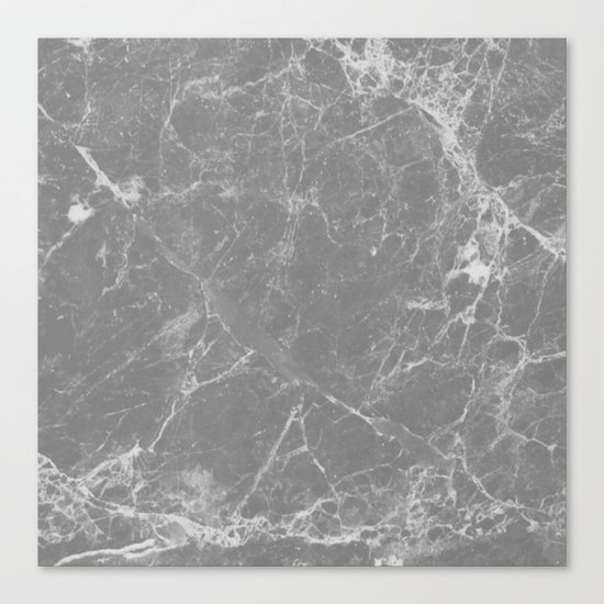 Grey Marble Canvas Print
