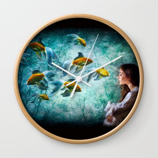 Ocean Deep Dreaming Wall Clock