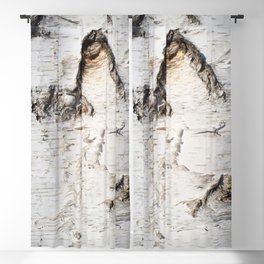 Birch bark pattern Blackout Curtain