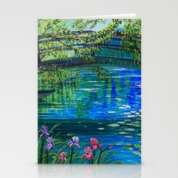Bridge over peaceful waters Stationery Cards