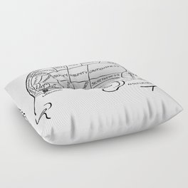Brain Areas Floor Pillow