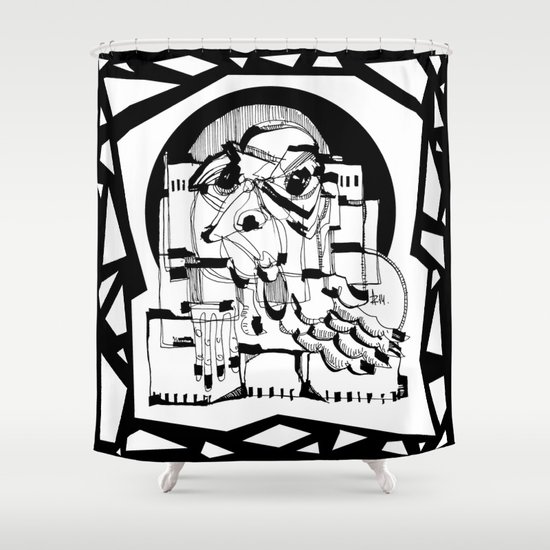 Turn Back Shower Curtain