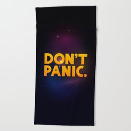 Don't Panic. Beach Towel