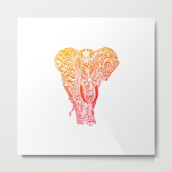 Not a circus elephant african version Metal Print