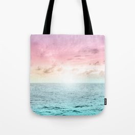 Pastel Beach Sunset Tote Bag