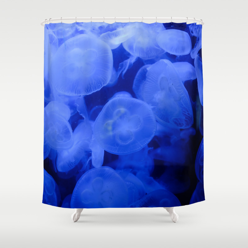 royal blue shower curtain