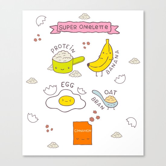 Super omelette Canvas Print