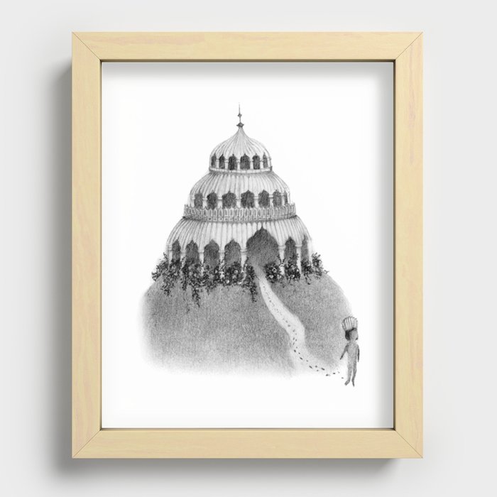 The Little Queen Leaves Her Palace from the Novella by Meia Geddes Recessed Framed Print