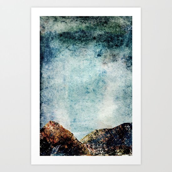 A Mountains Strength (2) Art Print