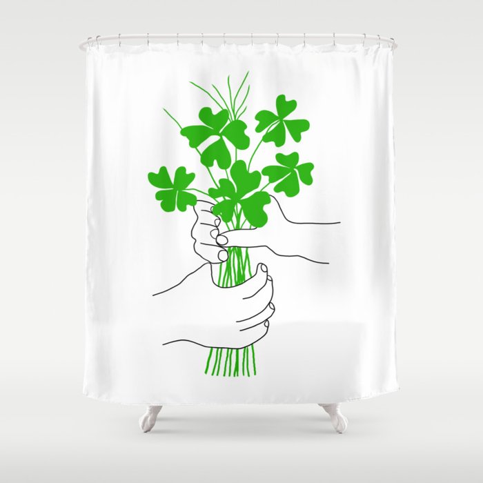 A Bouquet of Good Luck for You Shower Curtain