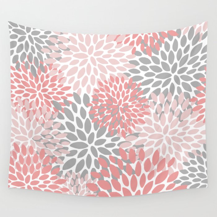 Pink and gray discount tapestry