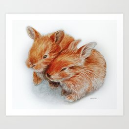 Every bunny needs some bunny Art Print
