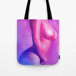 Vibrant Hips Tote Bag | Bluepurple, Nudewoman, Nude, Curvybody, Hot, Modernart, Curvy, Naked, Sexyart, Nakedwoman 