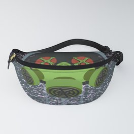 Gas masked TV static Fanny Pack