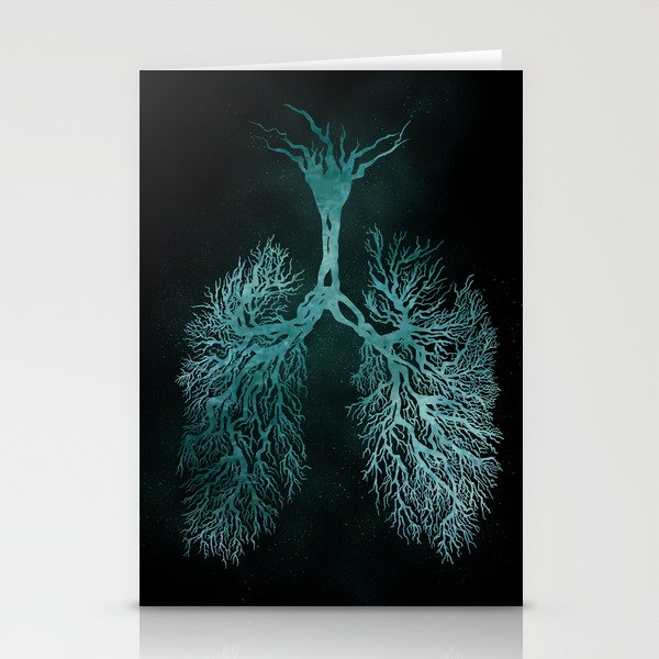 just breathe // the lungs of nature Stationery Cards