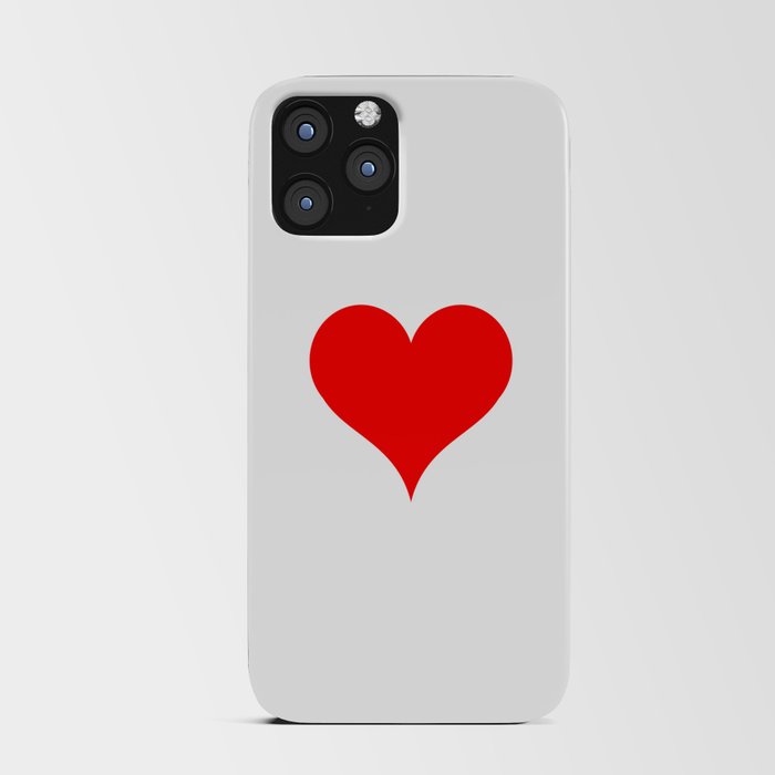 Playing cards suit. symbol hearts.  iPhone Card Case