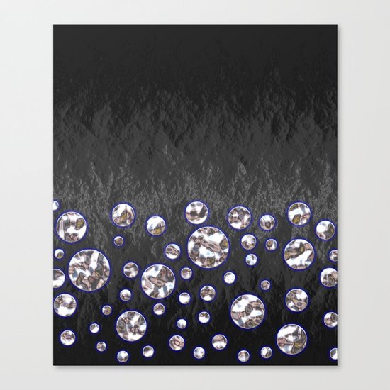 Asteroid Belt of Silver Moons Canvas Print