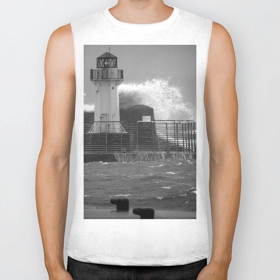 Ardrossan Lighthouse Versus the Sea Biker Tank