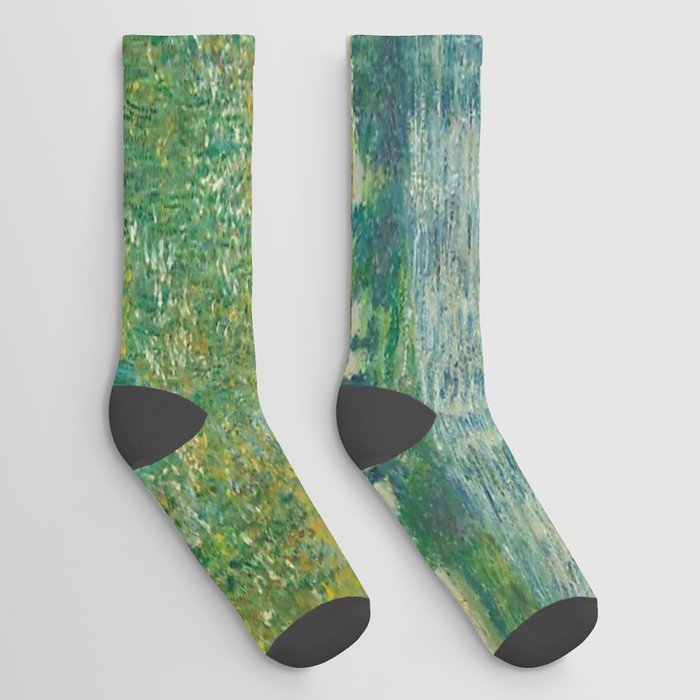 Claude Monet,Banks of the Seine, Vétheuil Socks