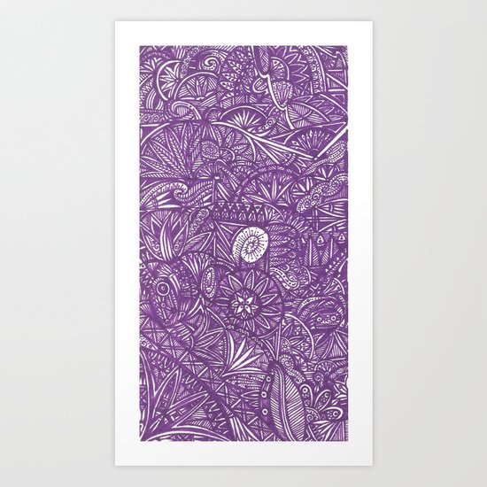 purple Art Print