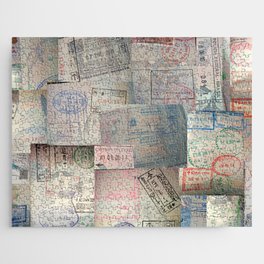 Passport Stamps Galore! Jigsaw Puzzle