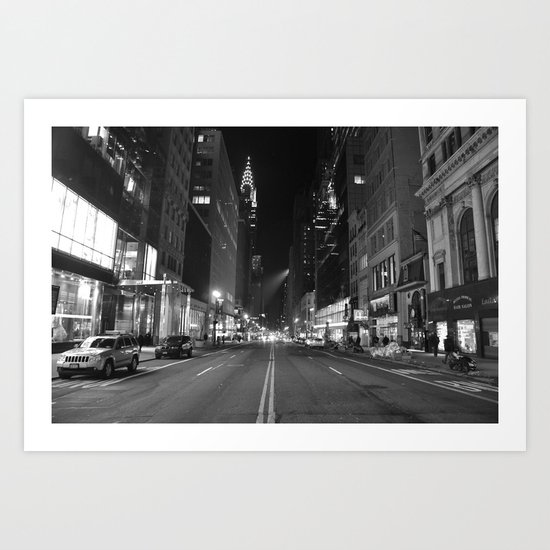 Empty 42nd Street Art Print