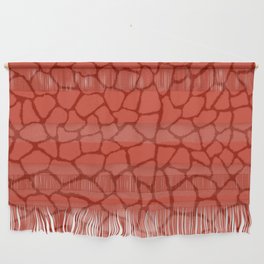 Mosaic Abstract Art Red Wall Hanging