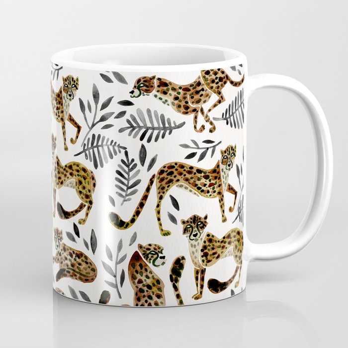 Cheetah Collection – Mocha & Black Palette Coffee Mug