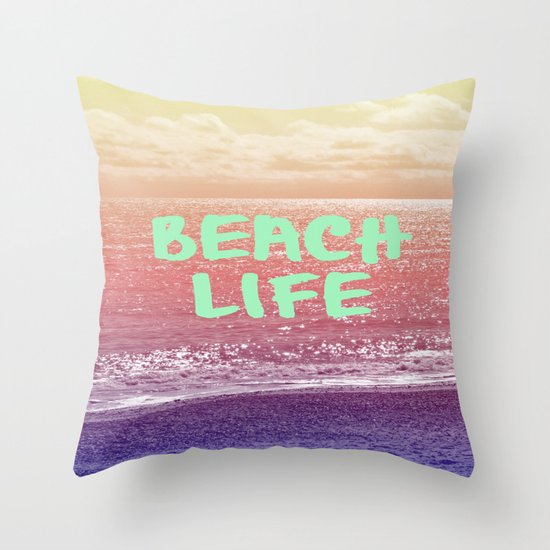 Beach Life Throw Pillow