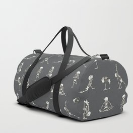 Skeleton Yoga_Gray Duffle Bag
