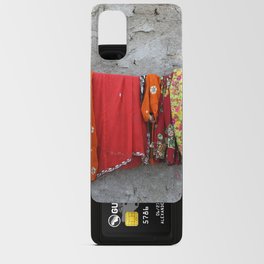 India colorful Clothes on Rope Android Card Case