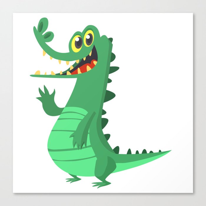 Super cute Alligator Canvas Print