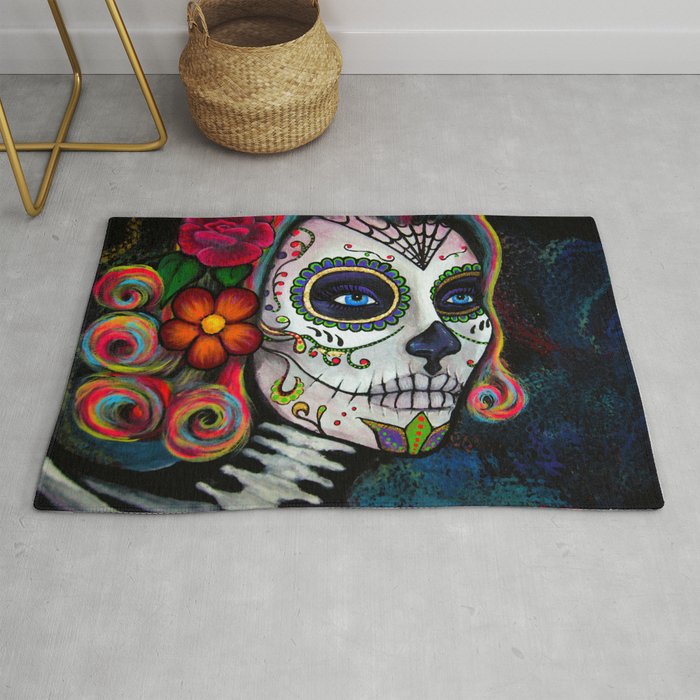 Sugar Skull Candy Rug By Connieens Society6