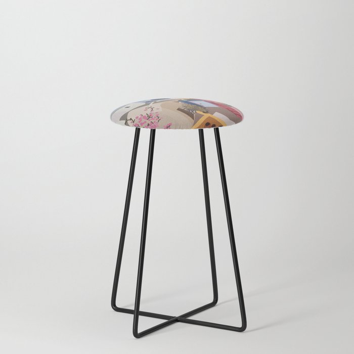 Magic Santorini Counter Stool