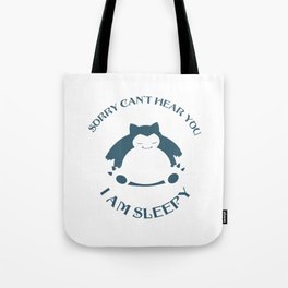 Sleepy Giant Snorlax Tote Bag